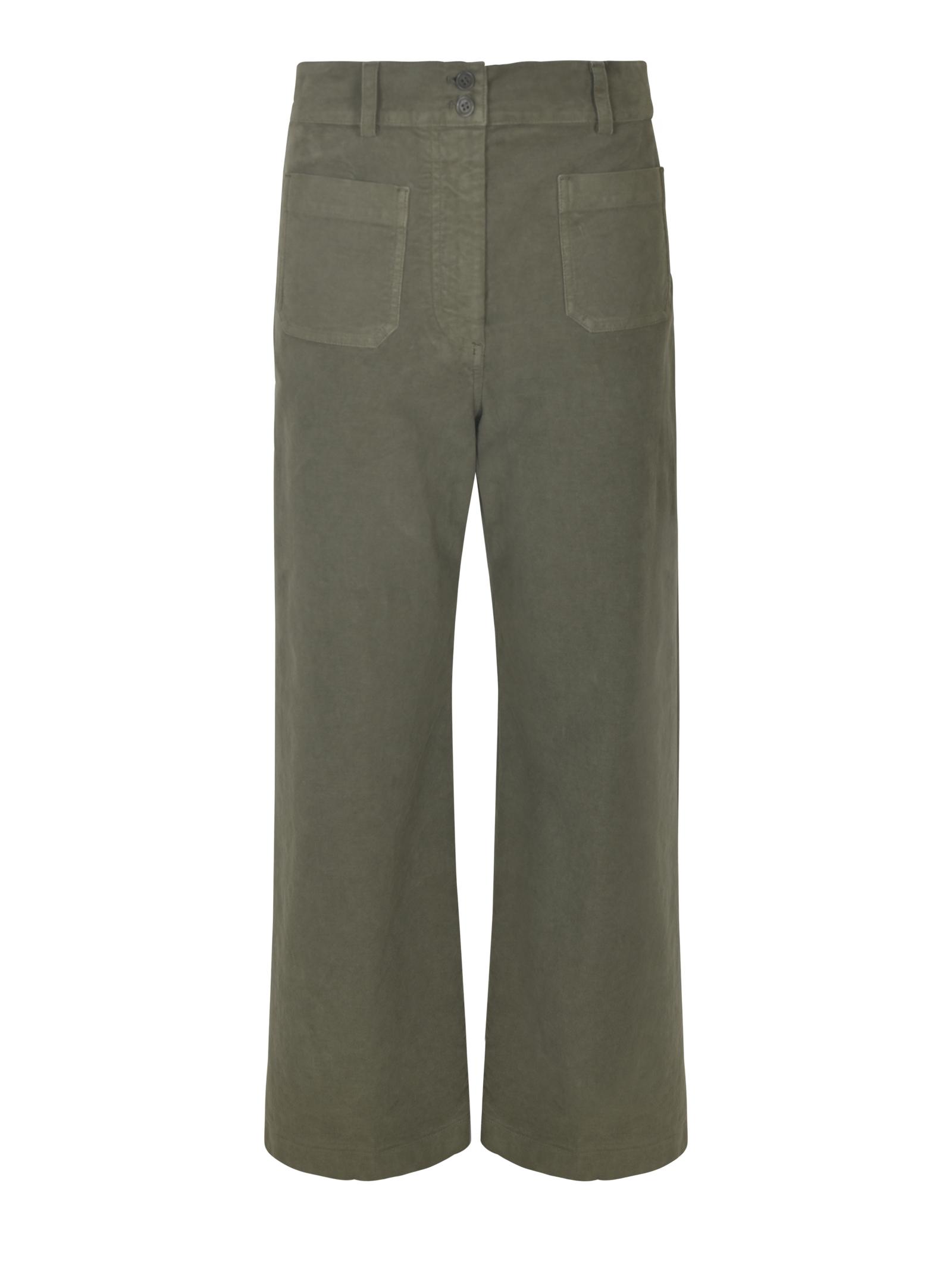 Buttoned Fitted Trousers