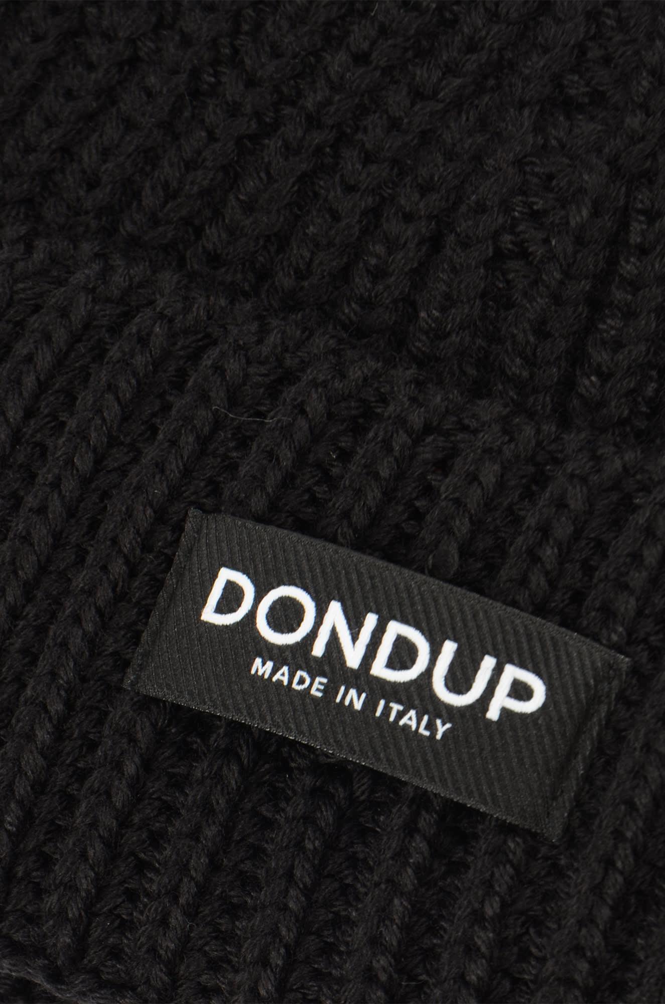 Logo Patch Ribbed Beanie