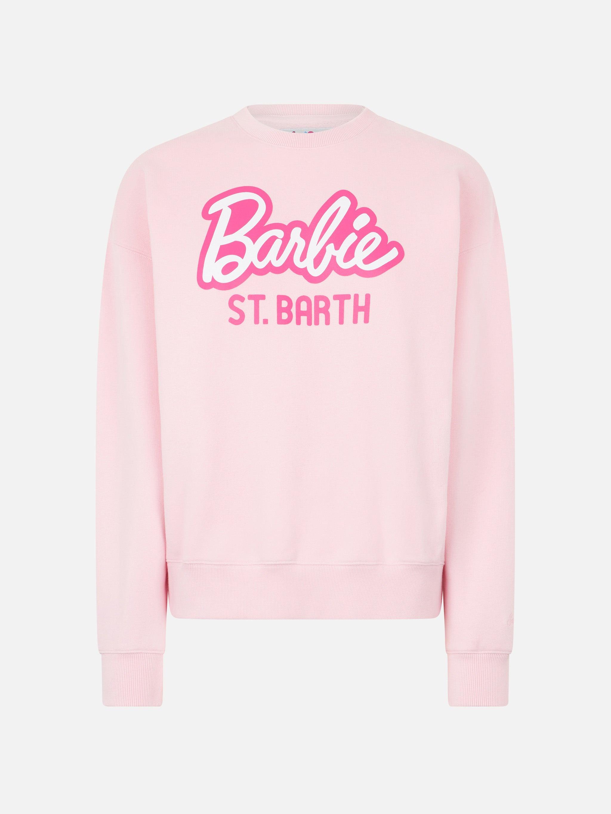 Woman Fleece Sweatshirt With Barbie St. Barth Print | Barbie Special Edition