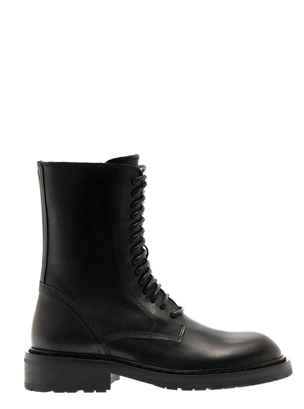 Henrica Leather Ankle Boots Woman Ann Demeulemeester