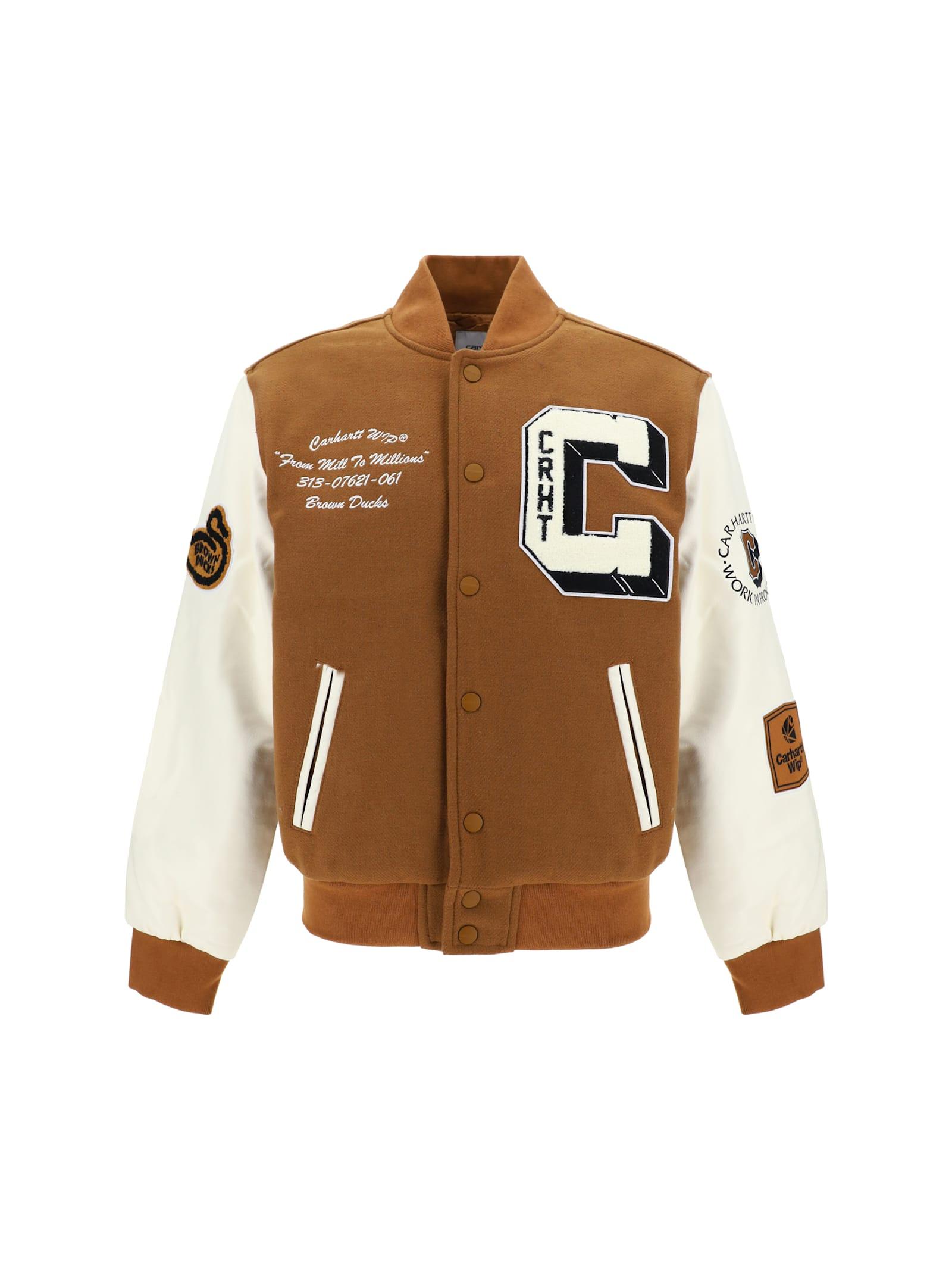 Brown Ducks Varsity Jacket