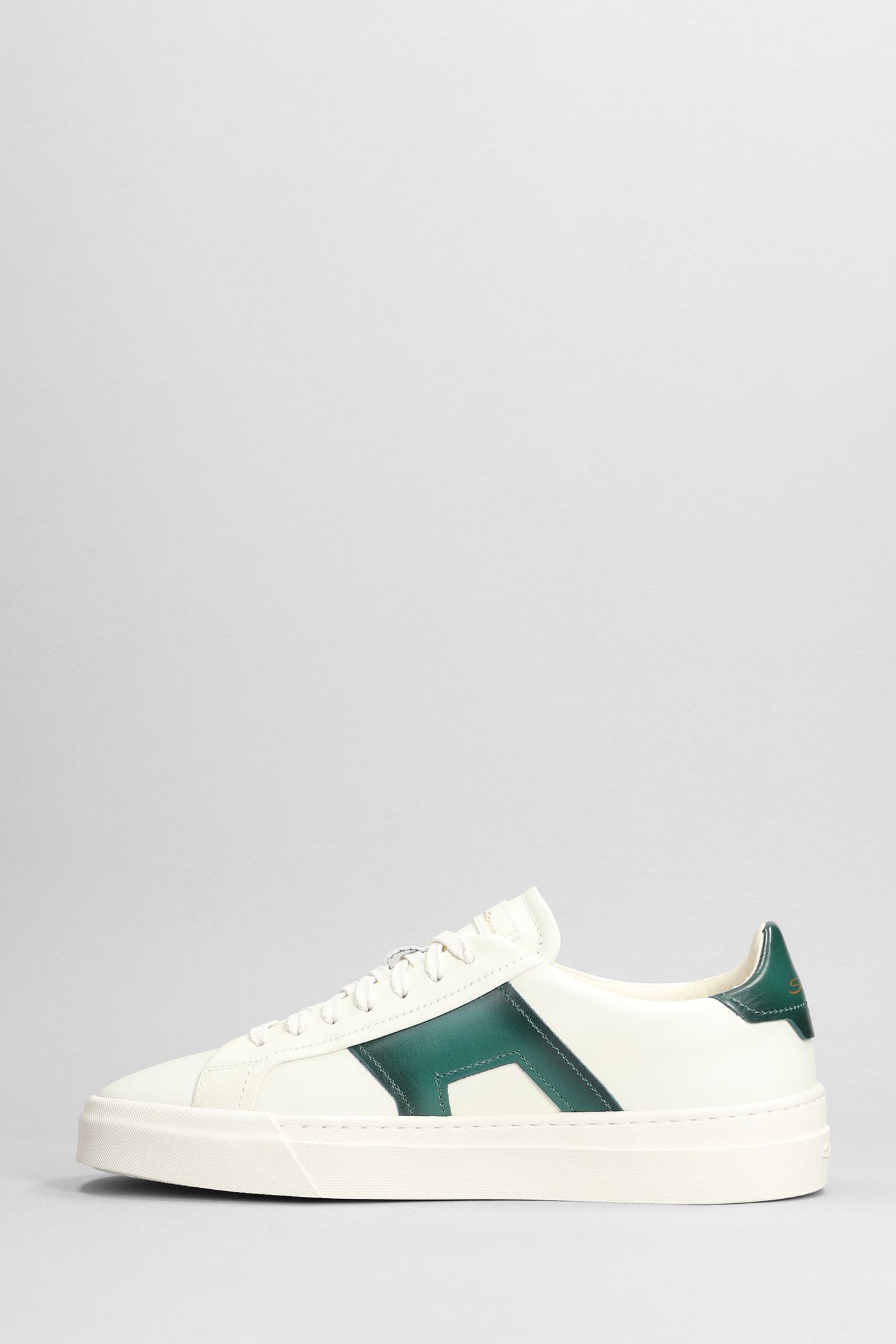 Dbs2 Sneakers In White Leather Santoni