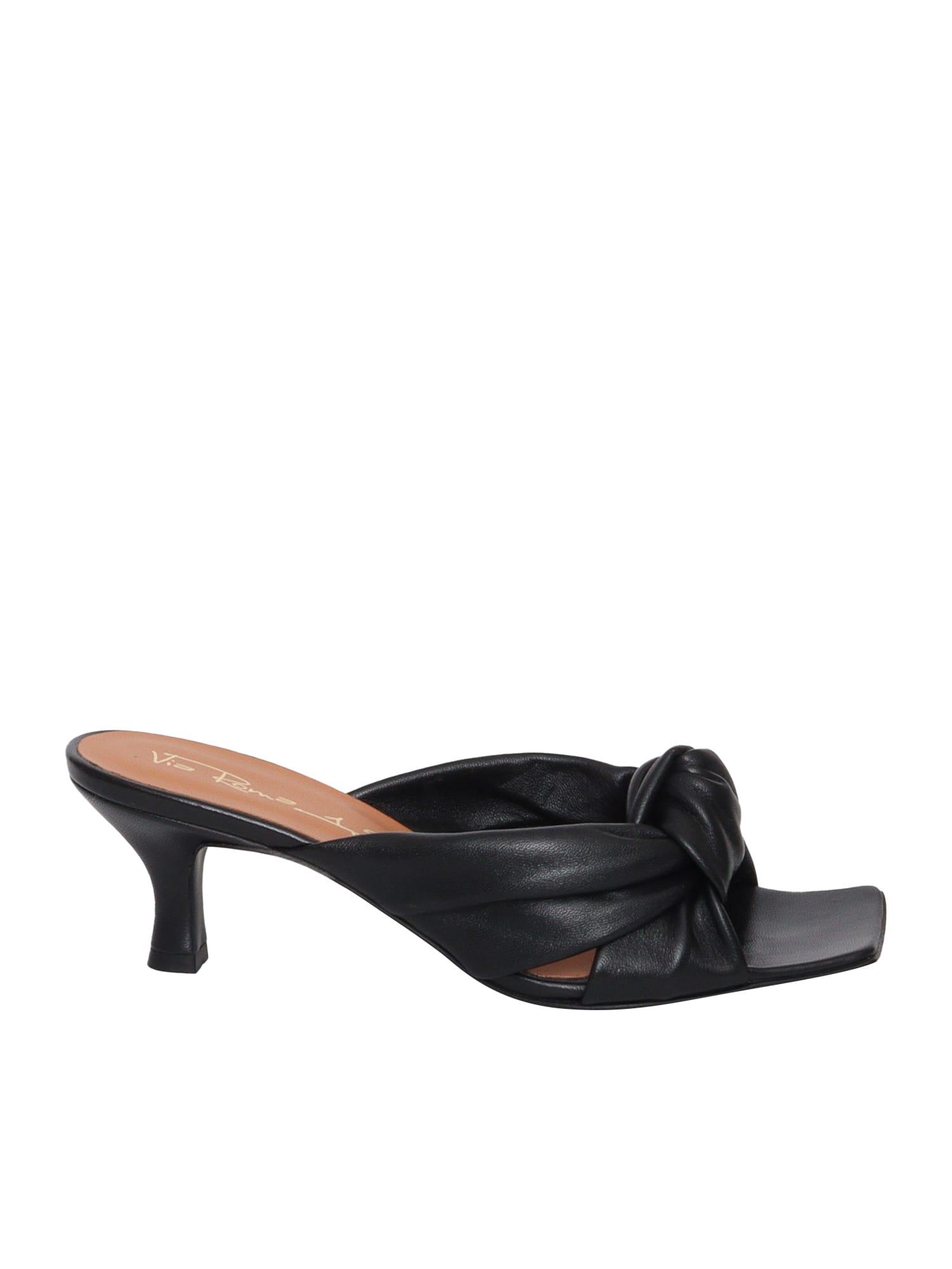 Black Leather Sandal