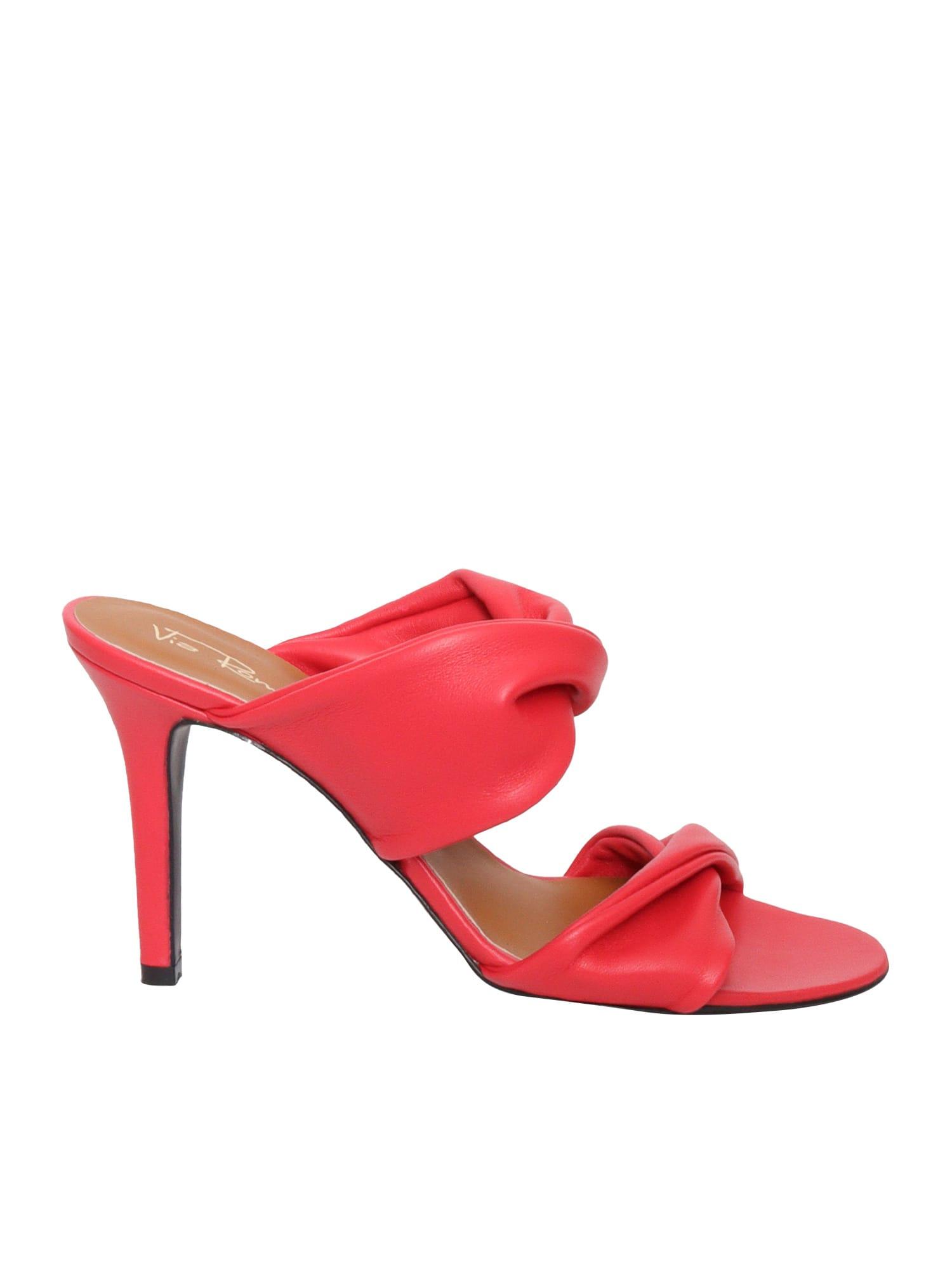 Red Tubolar Sandals