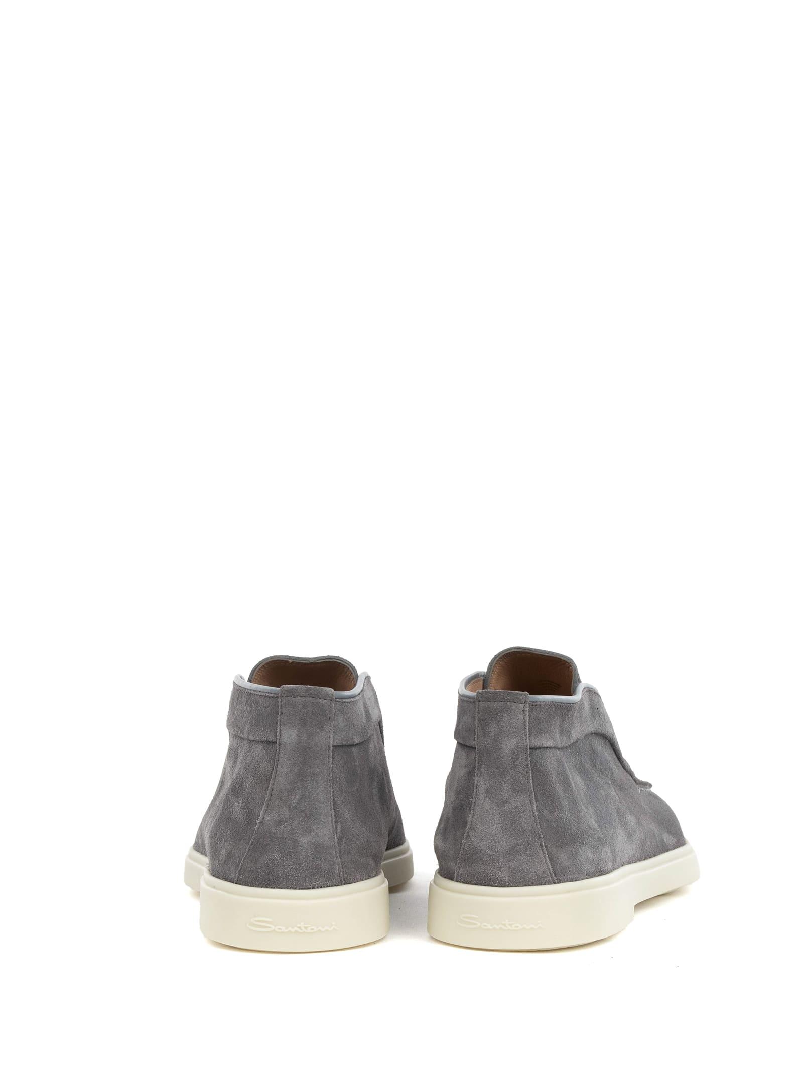 Polish Slip On Grey Suede Women