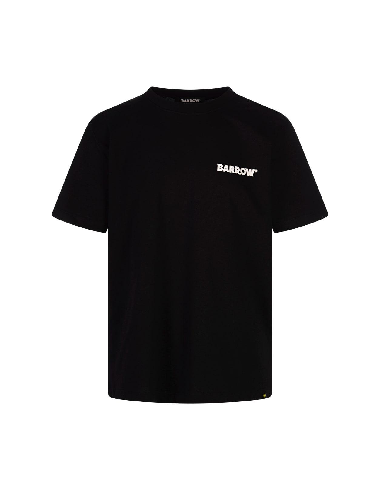 Black T-shirt With Logo And Smile