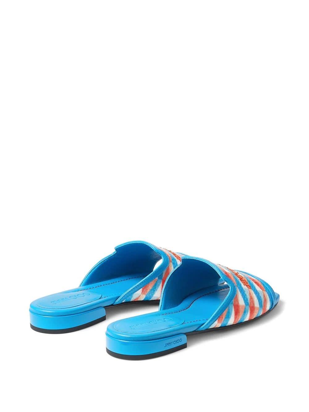 Nako Flat Sandals In Sky/sky Mix