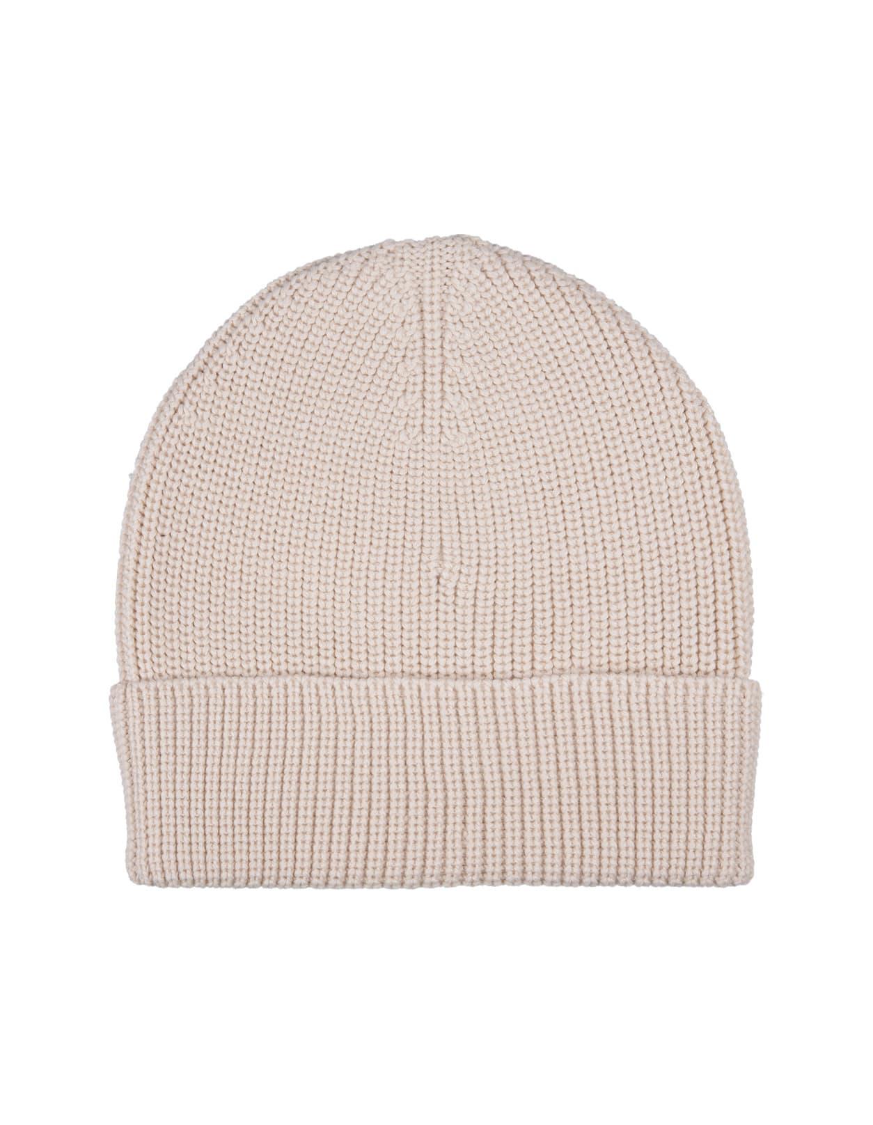 Dove Ribbed Knitted Beanie