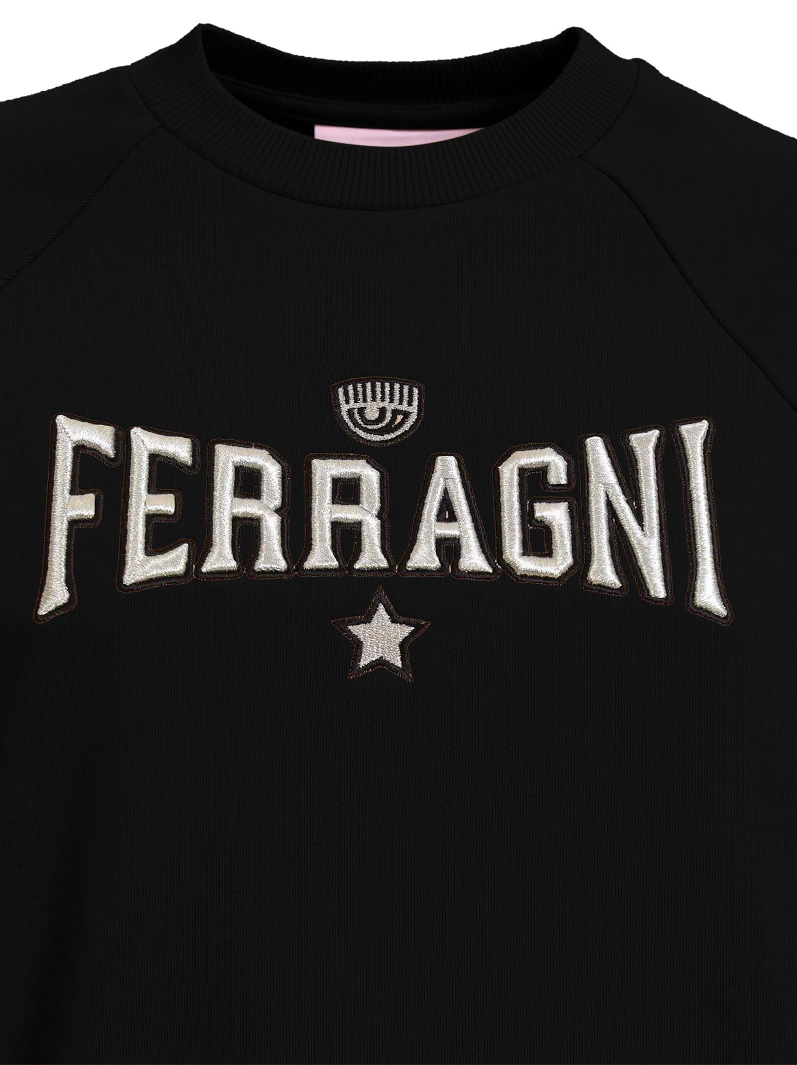 Chiara Ferragni Black Sweatshirt