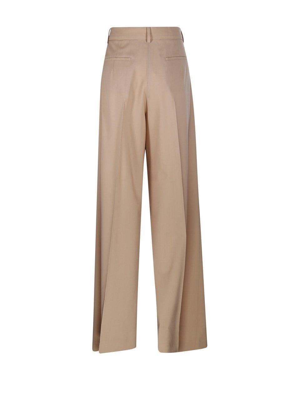 Button Detailed Straight Leg Pants