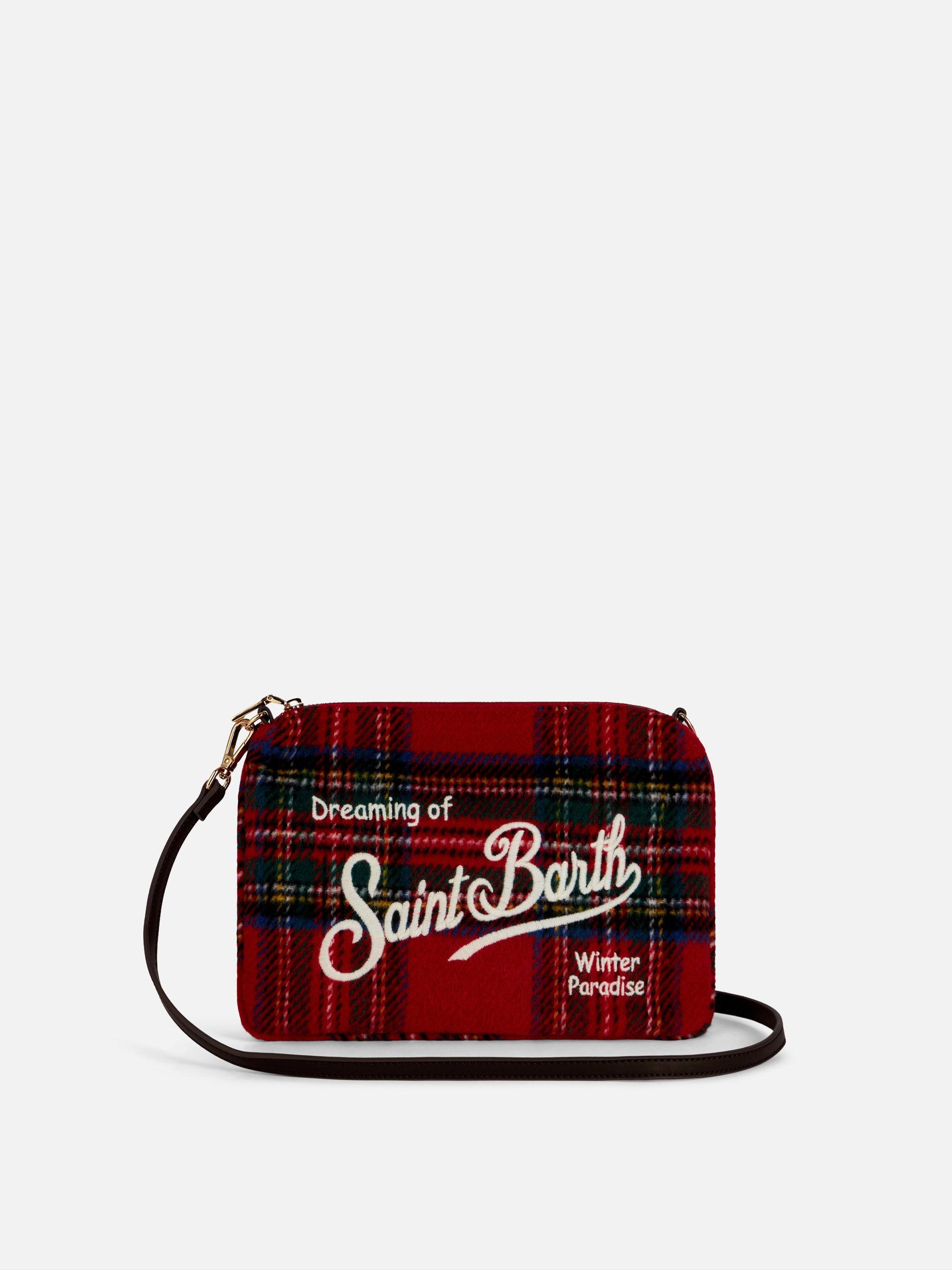 Parisienne Cross Body Pouch Bag With Tartan Pattern