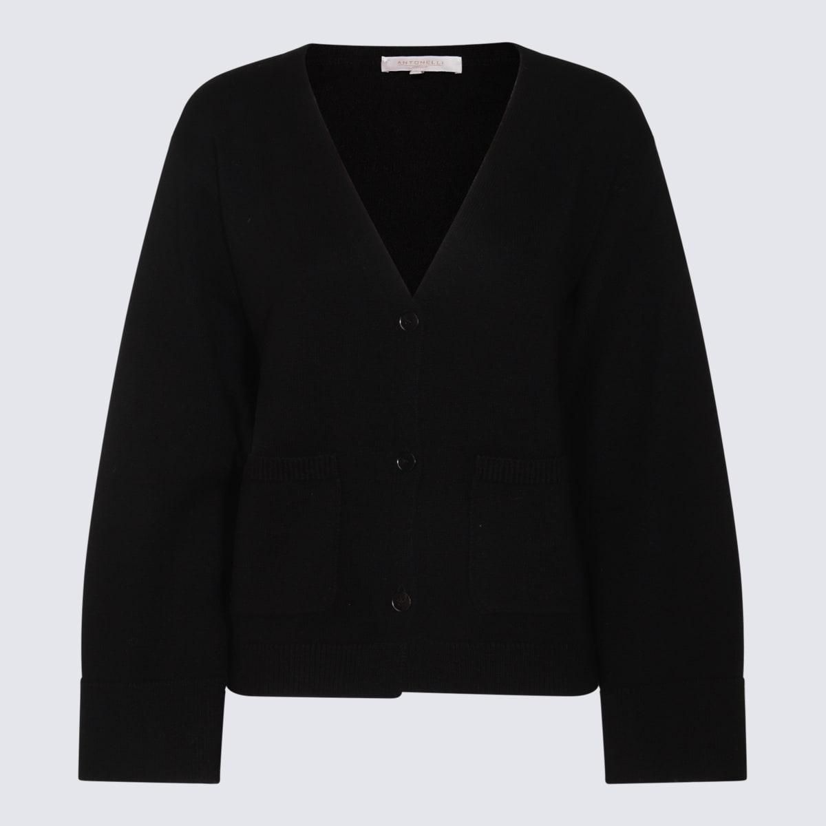 Black Wool Knitwear