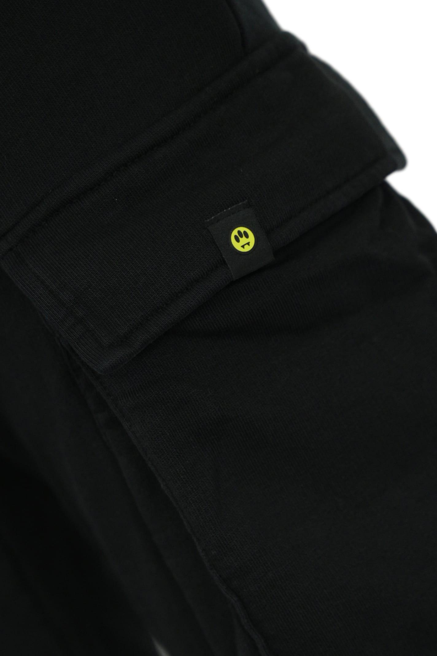 Cotton Fleece Cargo Trousers