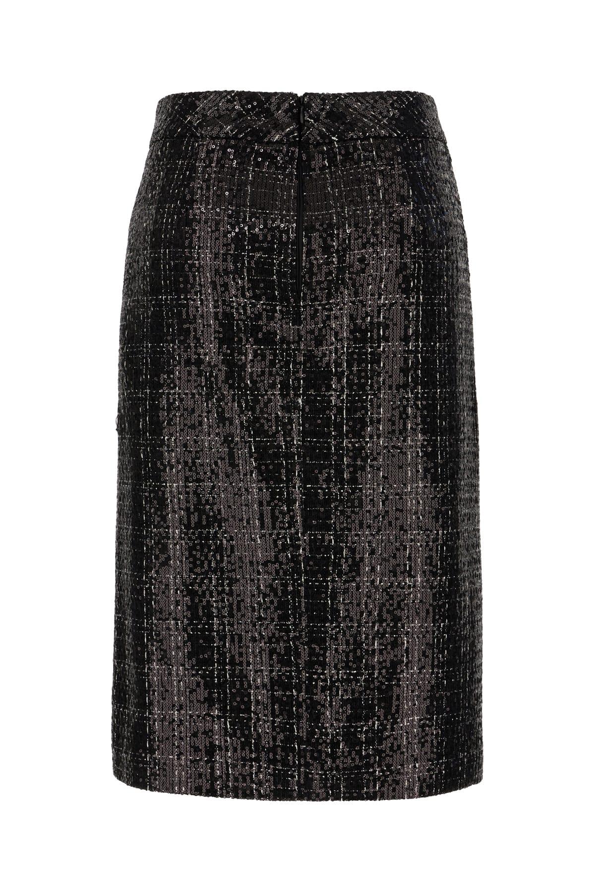 Black Polyester Skirt