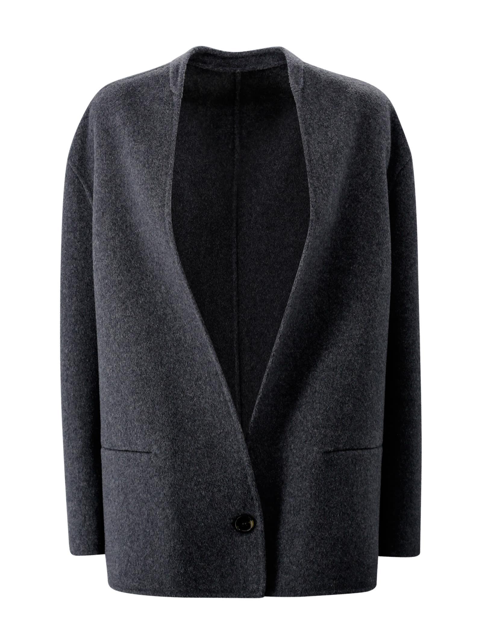 Single-breasted Wool Coat