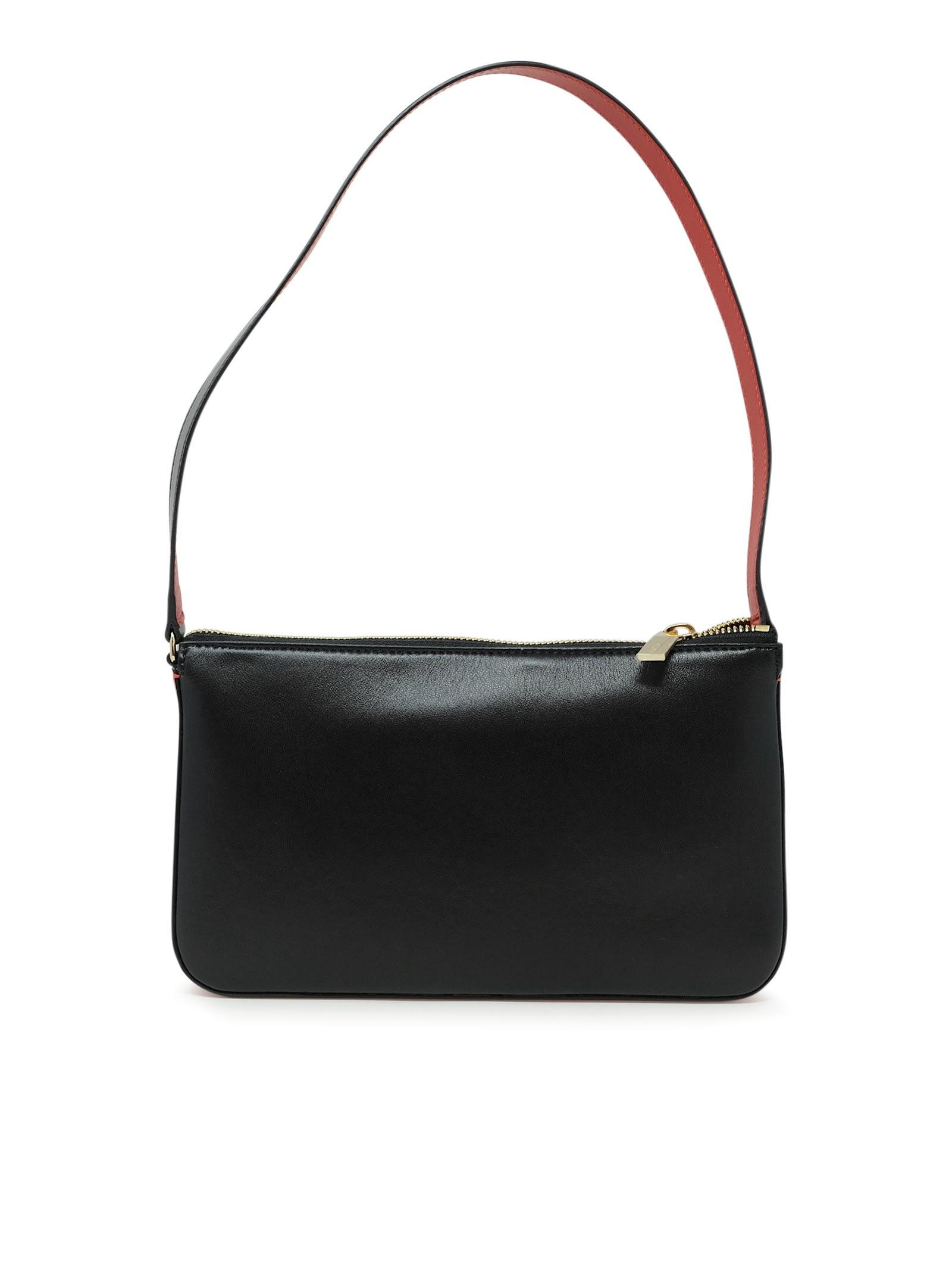 Christian Louboutin Black Leather Loubila Shoulder Bag