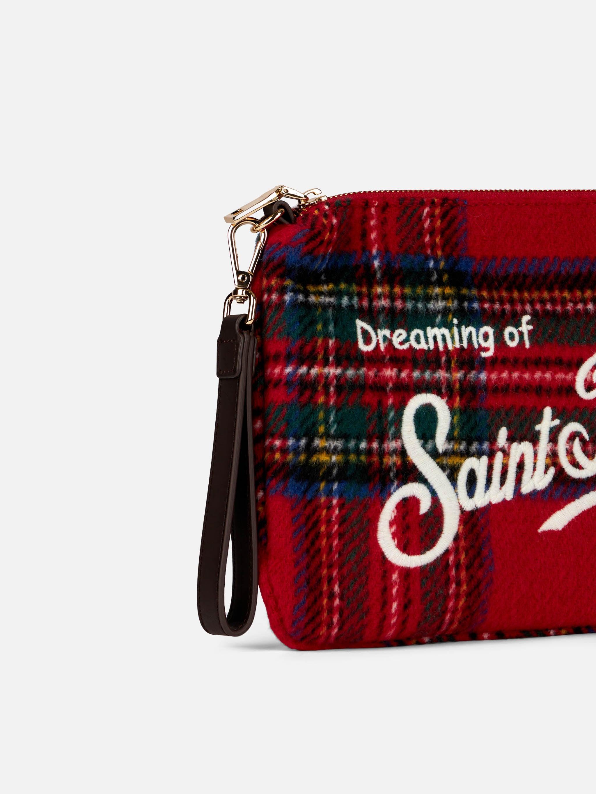 Parisienne Cross Body Pouch Bag With Tartan Pattern