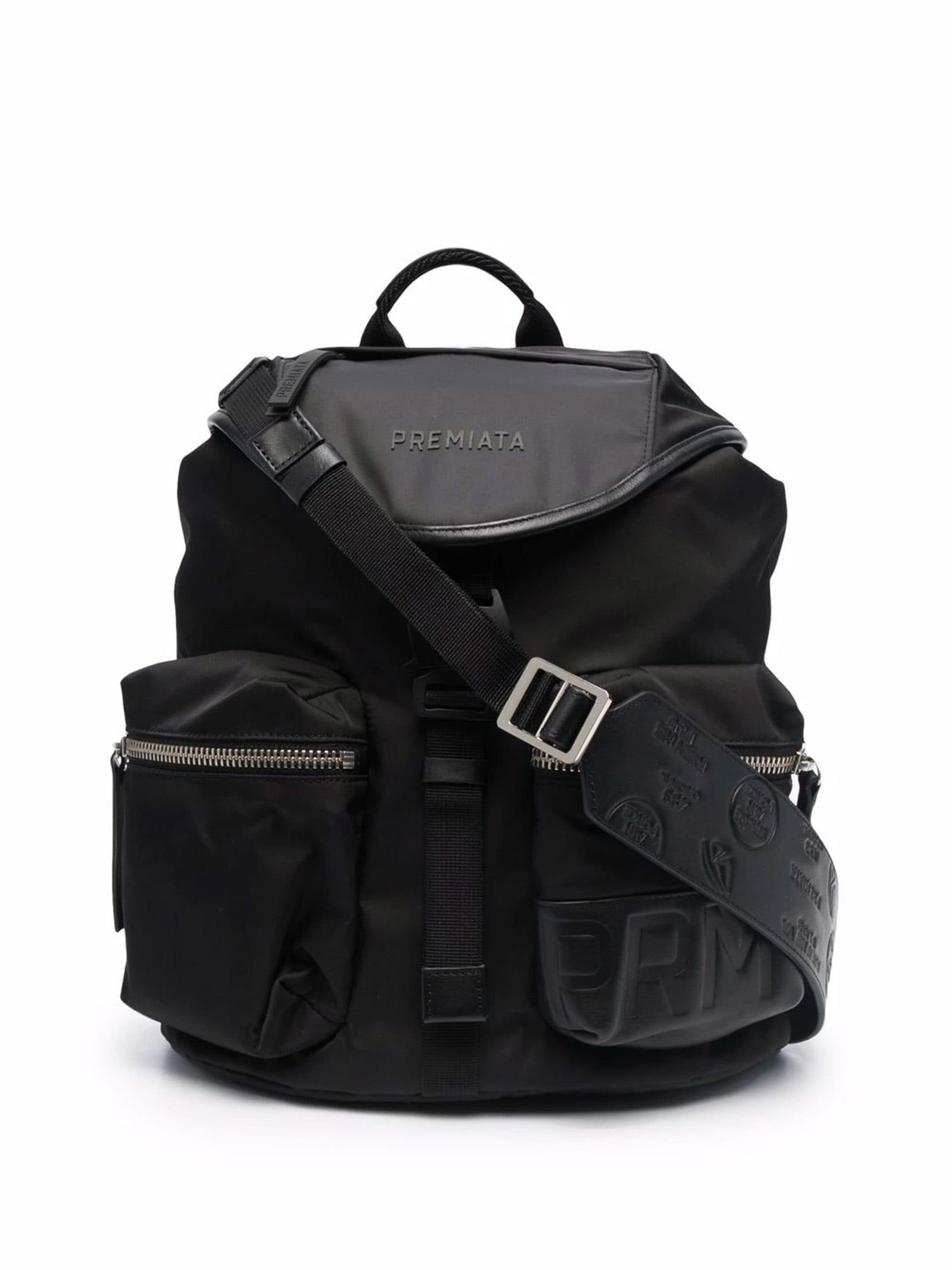 Black Nylon Backpack