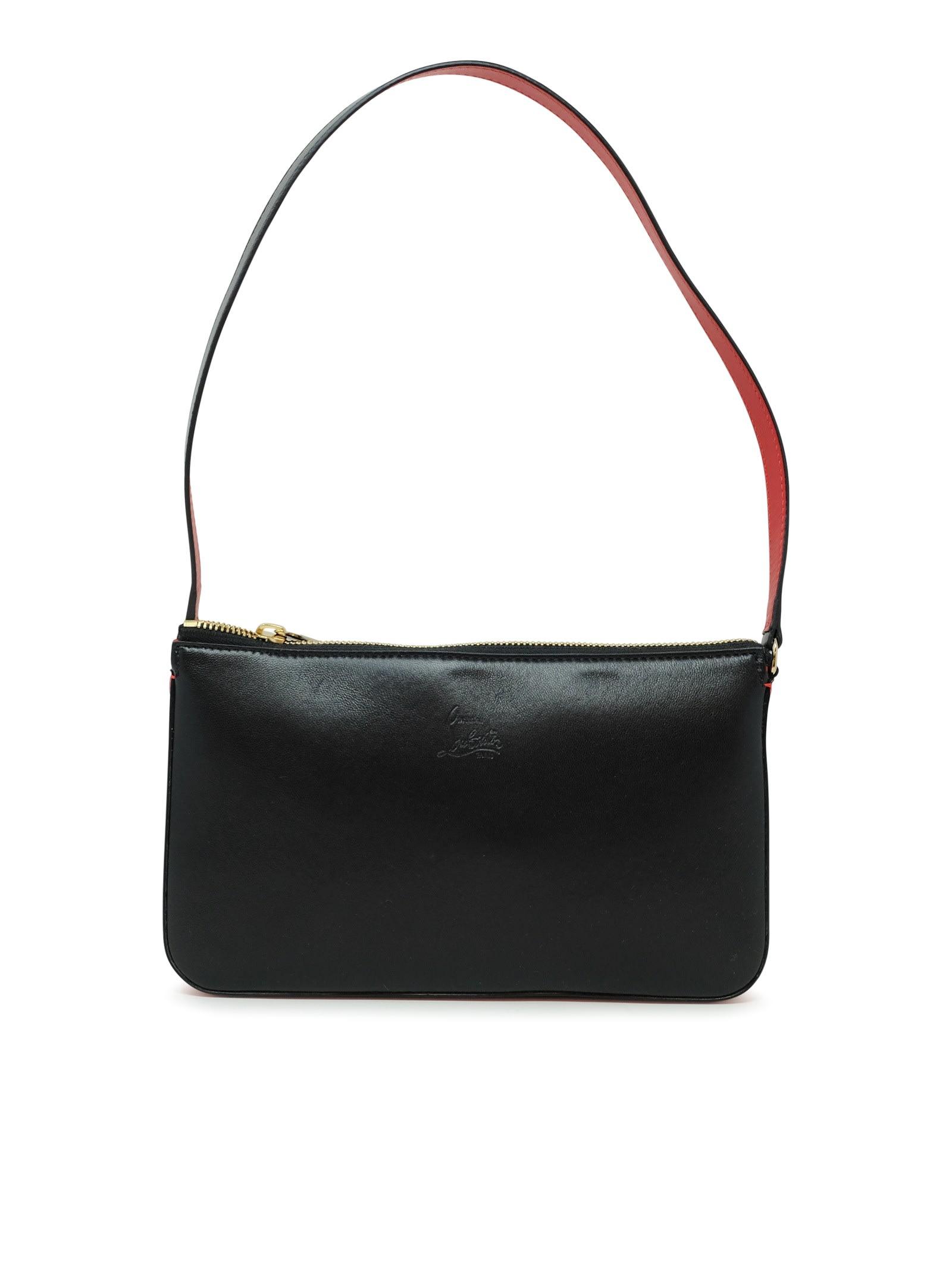 Christian Louboutin Black Leather Loubila Shoulder Bag