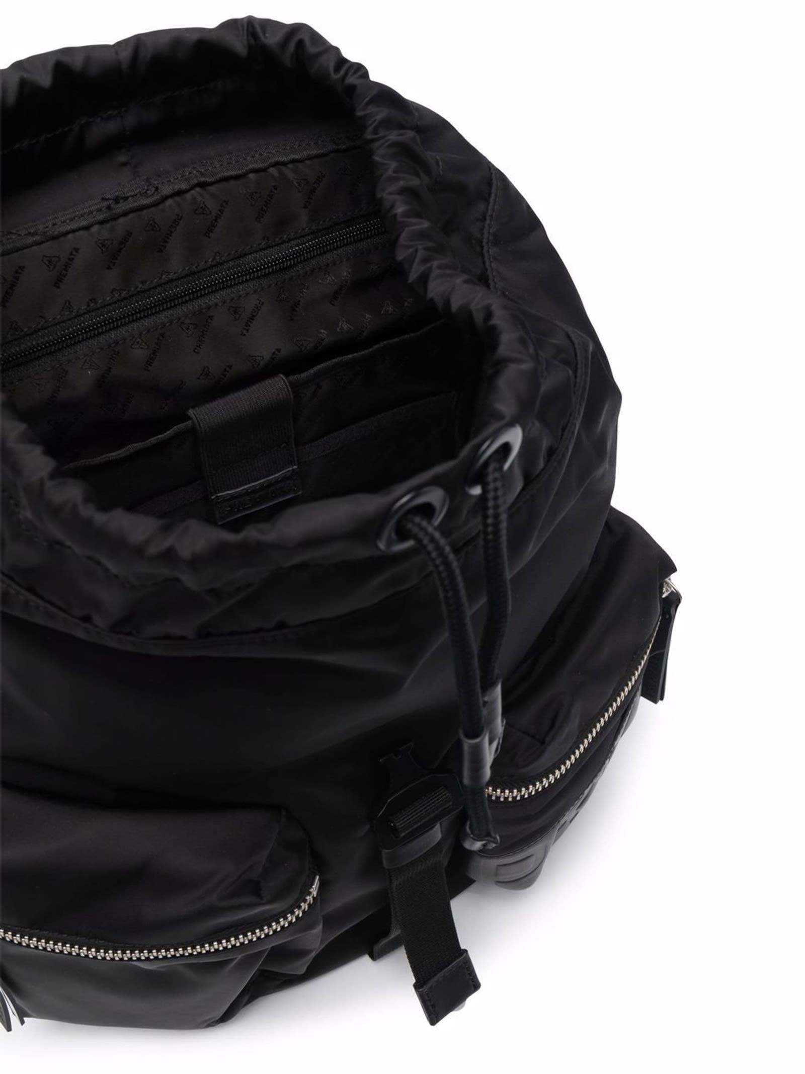 Black Nylon Backpack