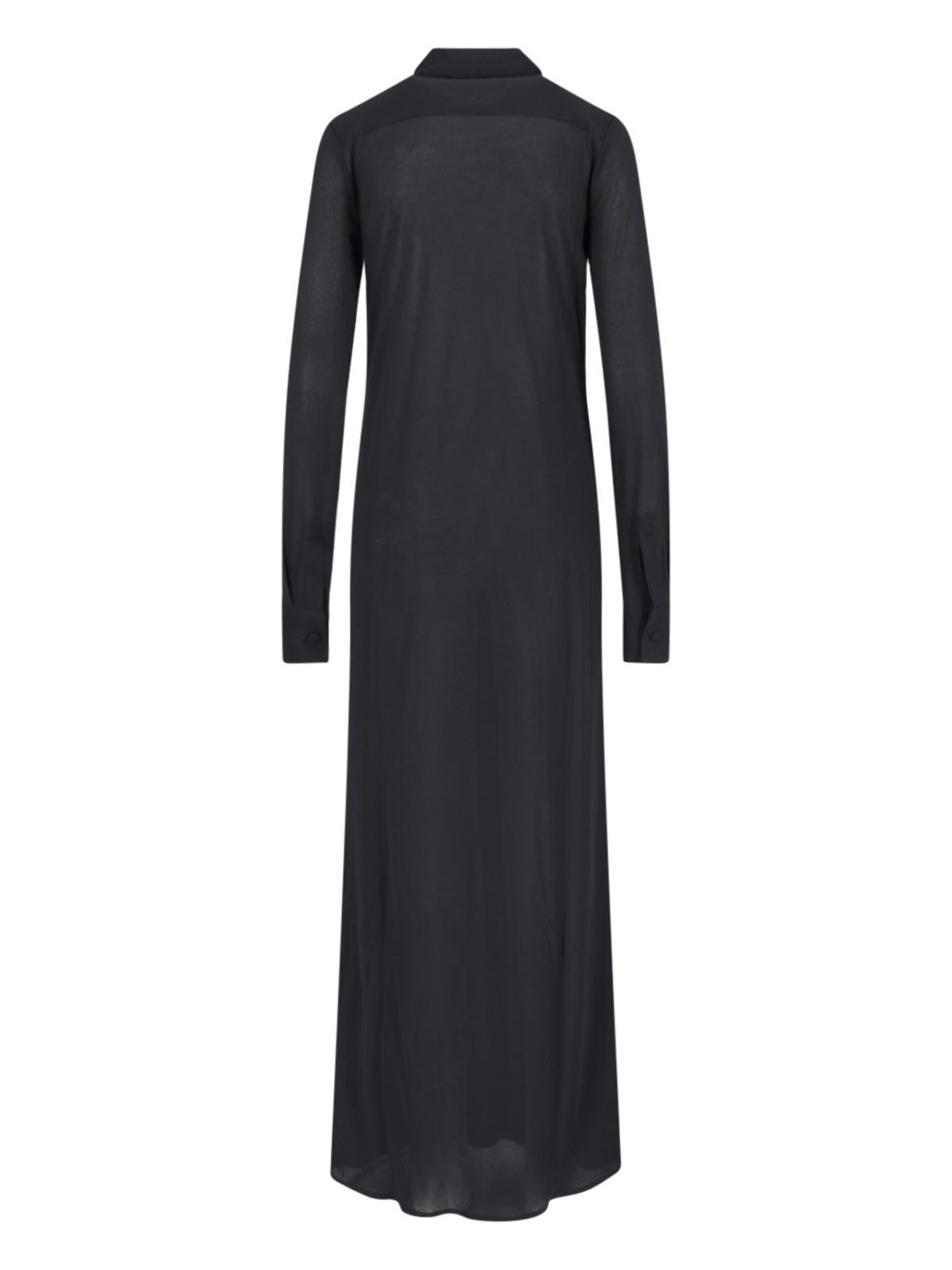 Jil Sander Button Up Maxi Chemisier Dress