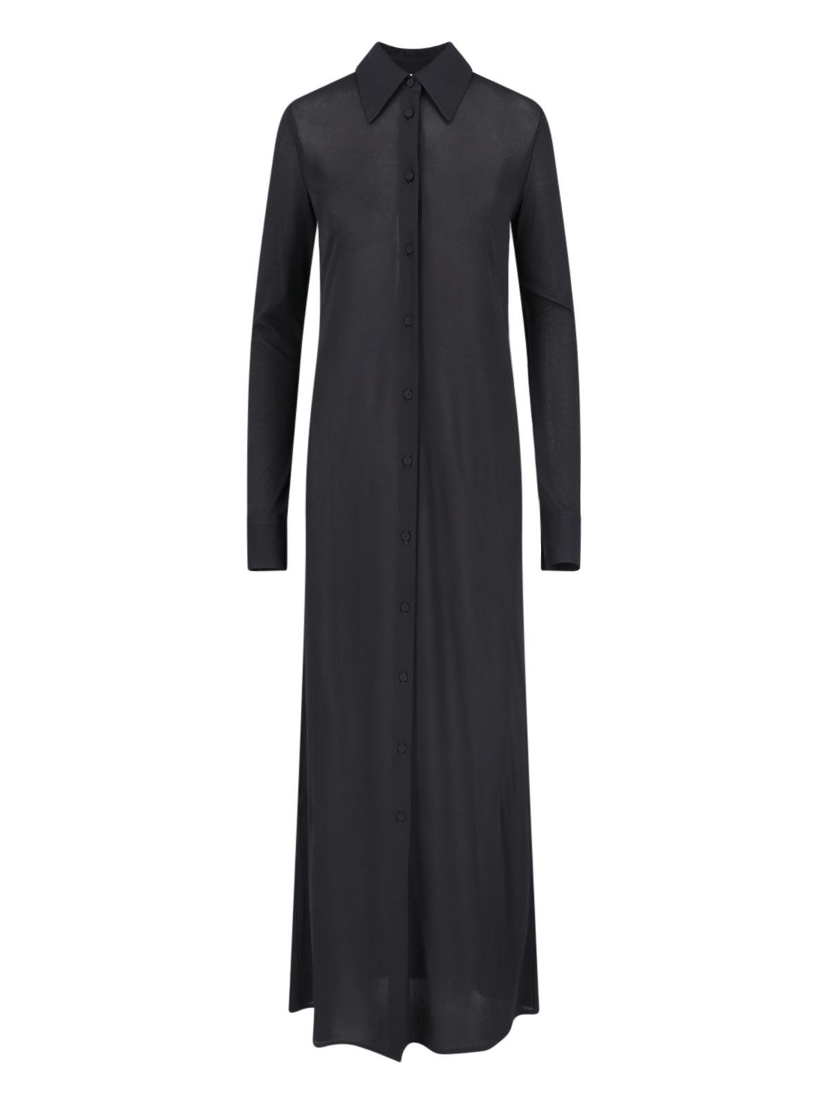 Jil Sander Button Up Maxi Chemisier Dress