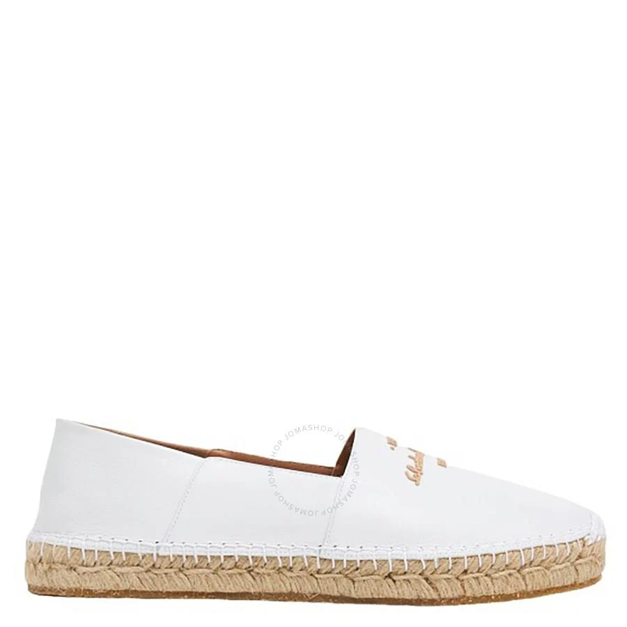 Salvatore Ferragamo Ladies White Susana Logo Espadrilles