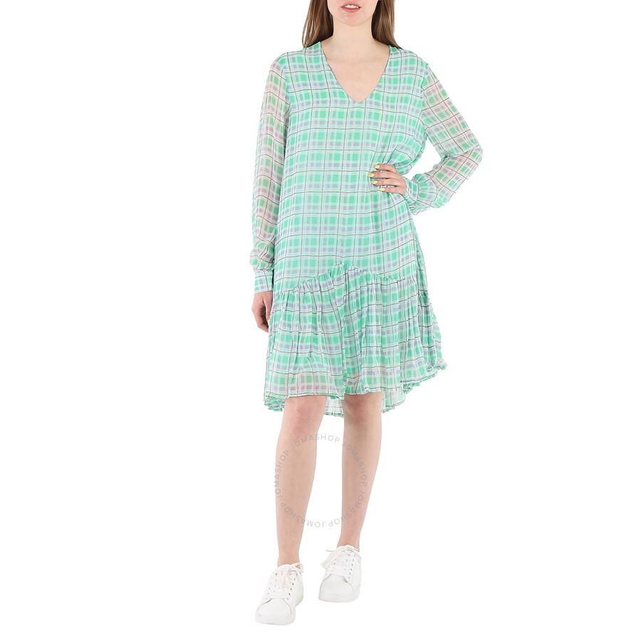 Essentiel Toriflower Ladies Green Check Dress