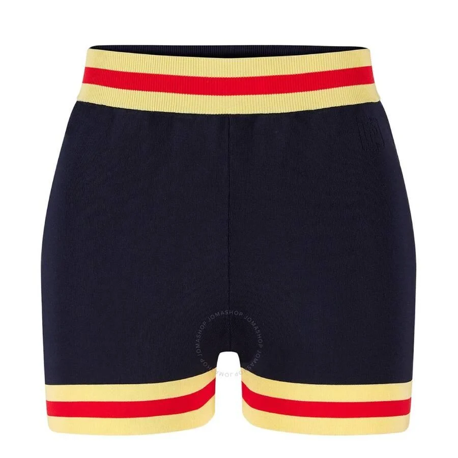 Rabanne Knitted Striped Pantalon Shorts