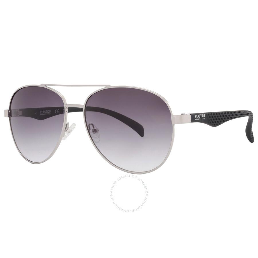 Kenneth Cole Smoke Gradient Pilot Men's Sunglasses KC1318 10B 58