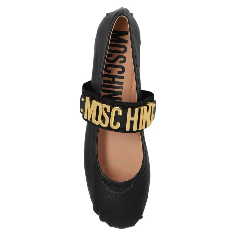 Moschino Leather Ballerina Flats