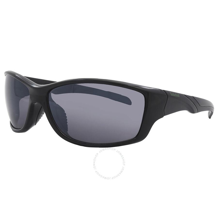 Timberland Smoke Mirror Wrap Men's Sunglasses TB7150 01C 66