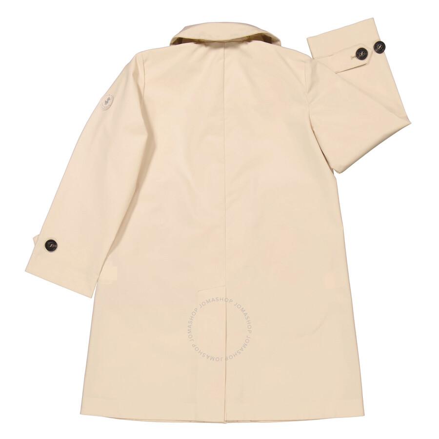 Save The Duck Girls Beige Suri Hooded Raincoat