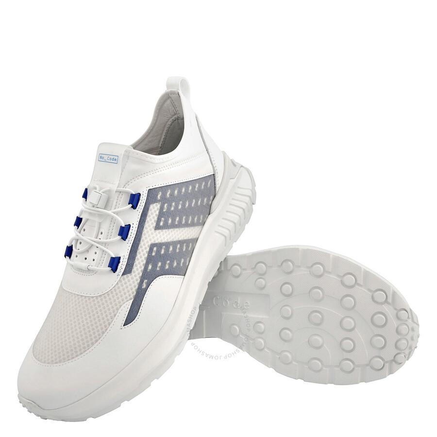 Tods Men's White Mesh-Panelled Low-Top Sneakers