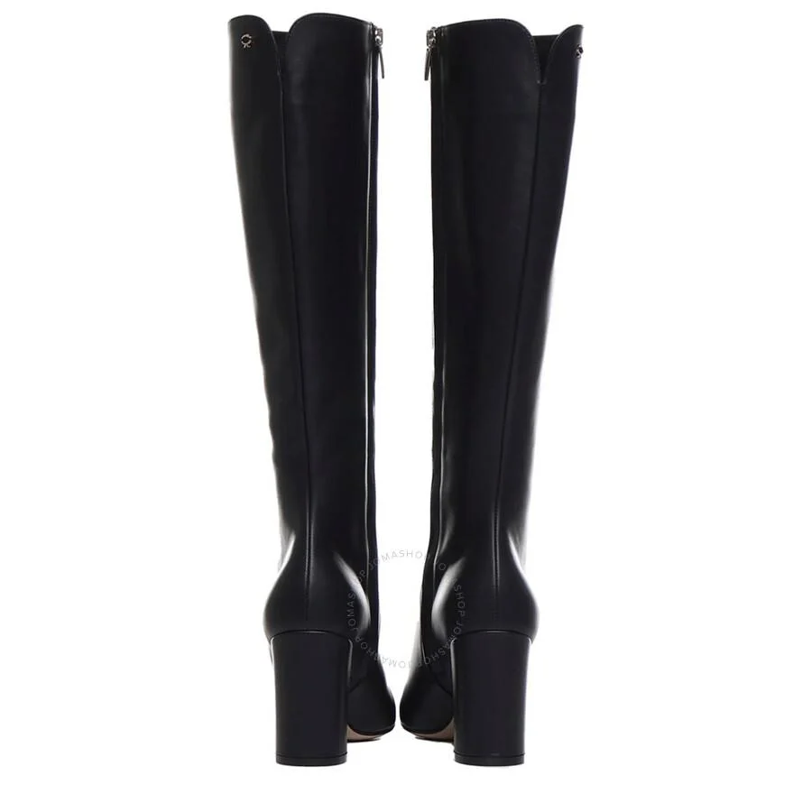 Gianvito Rossi Black Lyell Chunky Heel Boots