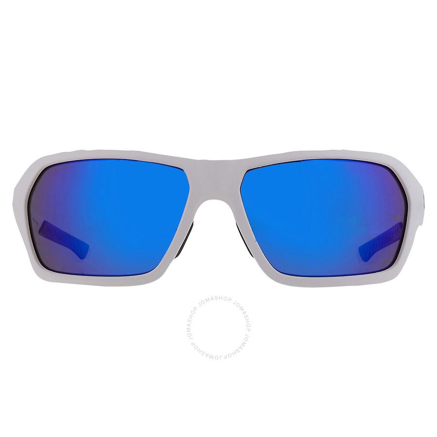 Under Armour Blue Rectangular Men's Sunglasses UA RECON 6HT7N 64