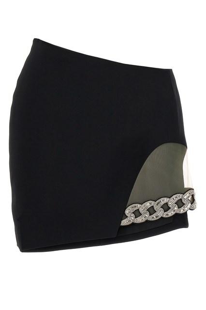 '3D Crystal Chain Mini' skirt