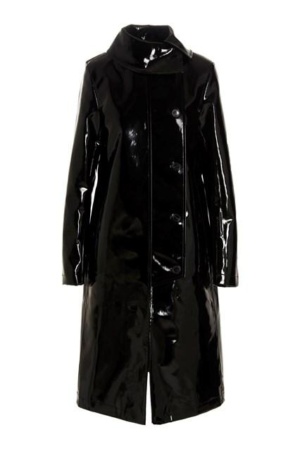 Vinyl trench coat