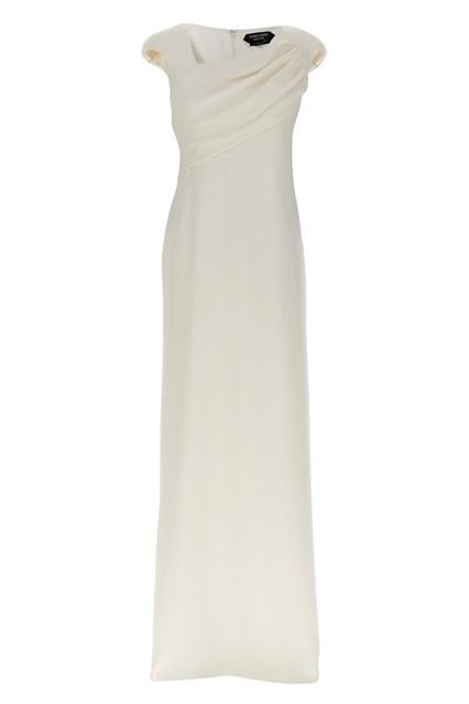 Tom Ford Padded Shoulder Maxi Dress