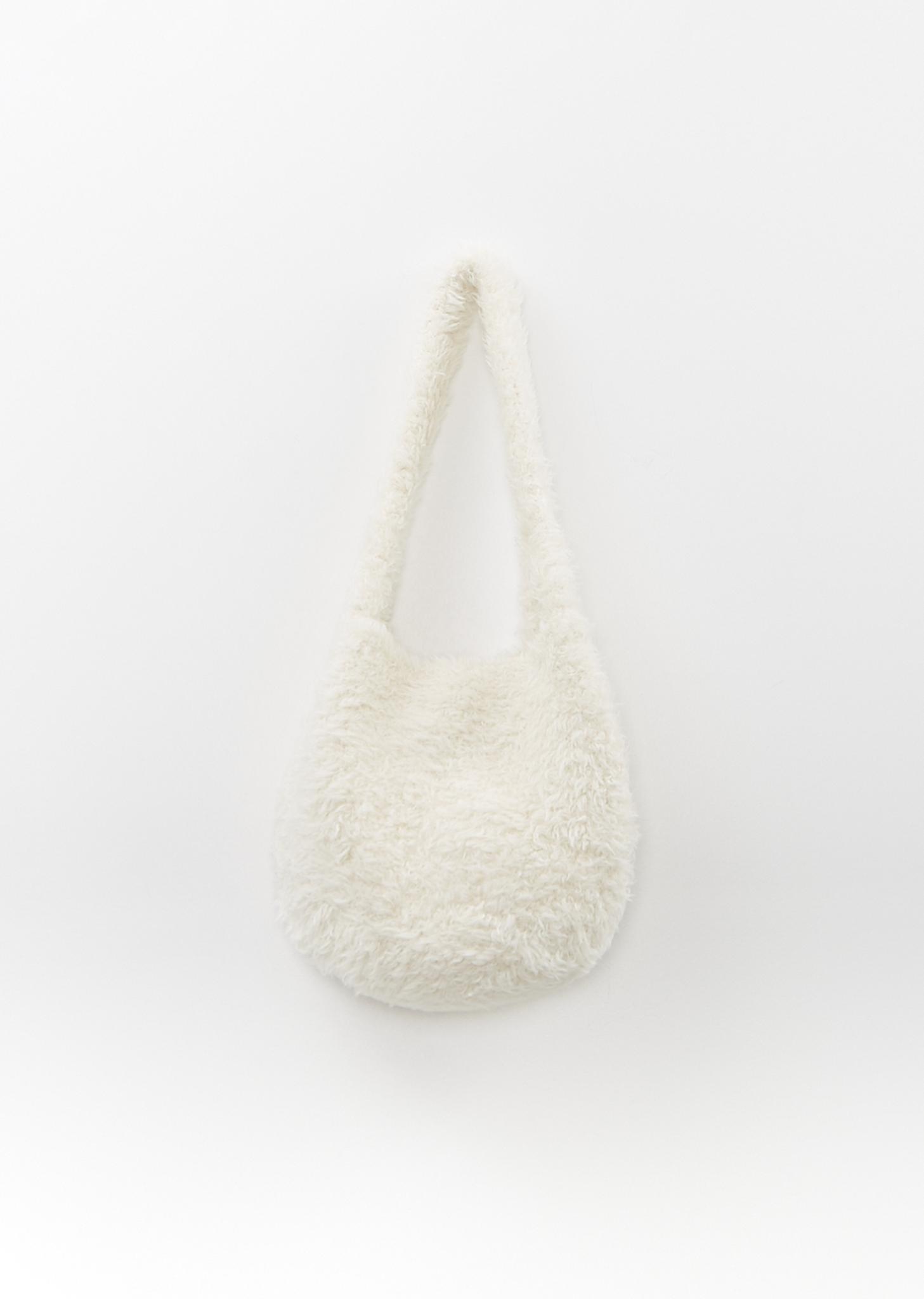 Alpaca Merino Wool Crochet Fur Bag