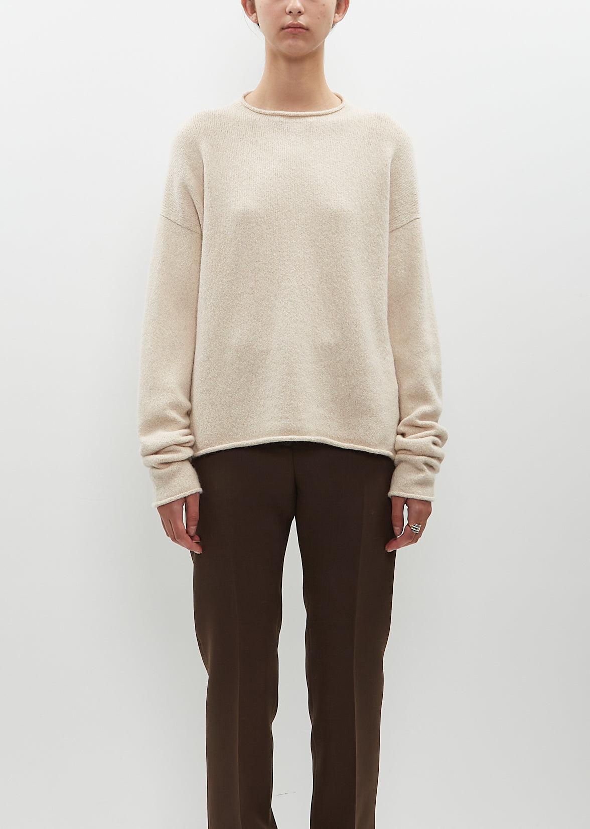 Alpaca Cashmere Knit Soft Crewneck