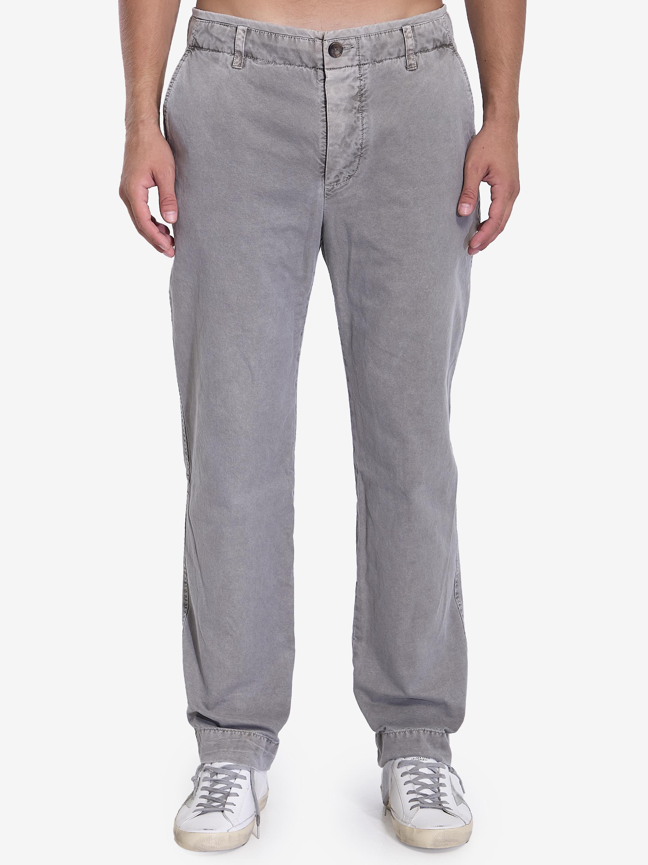 Rigid canvas pants