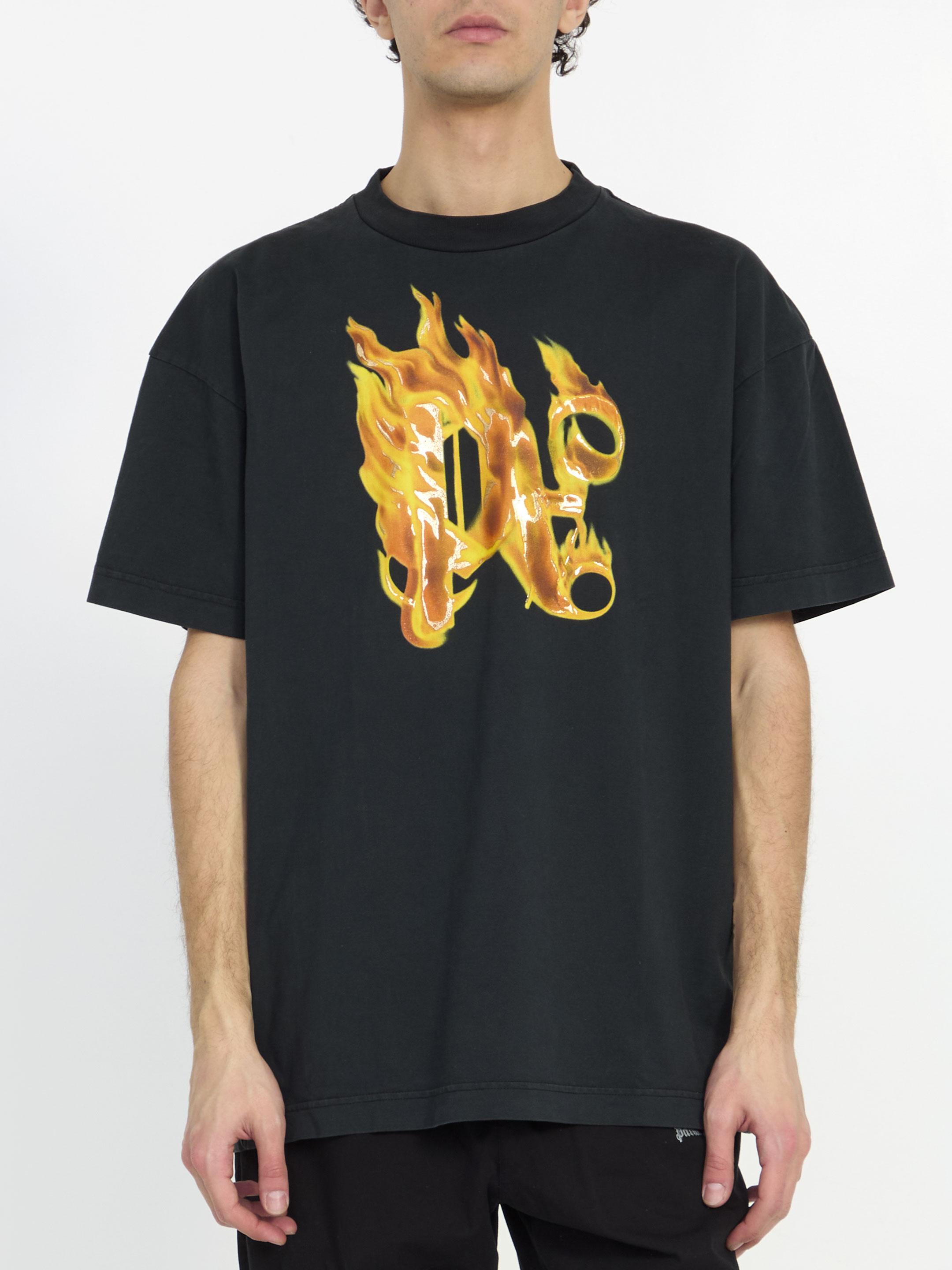 Burning Monogram t-shirt