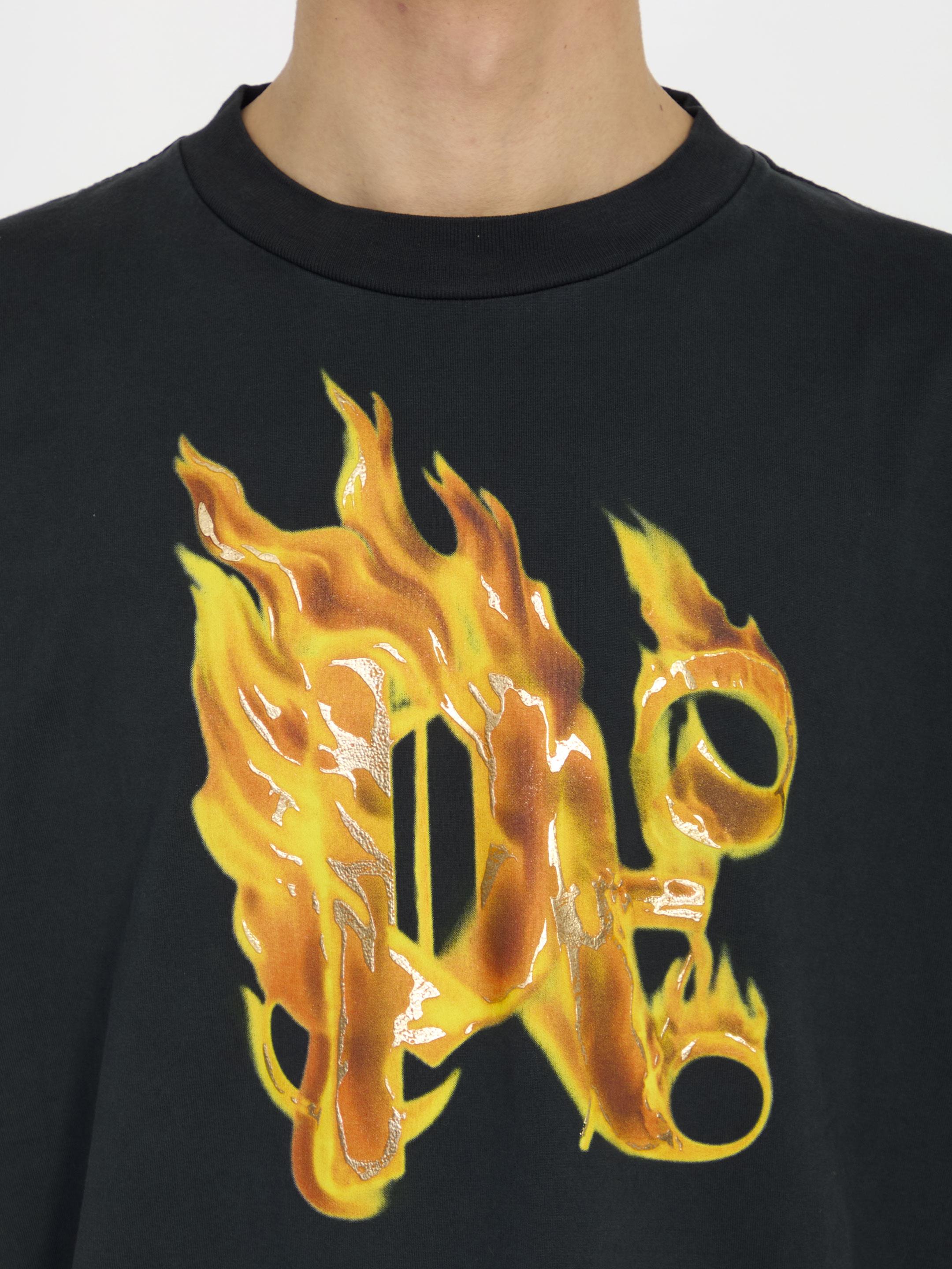 Burning Monogram t-shirt