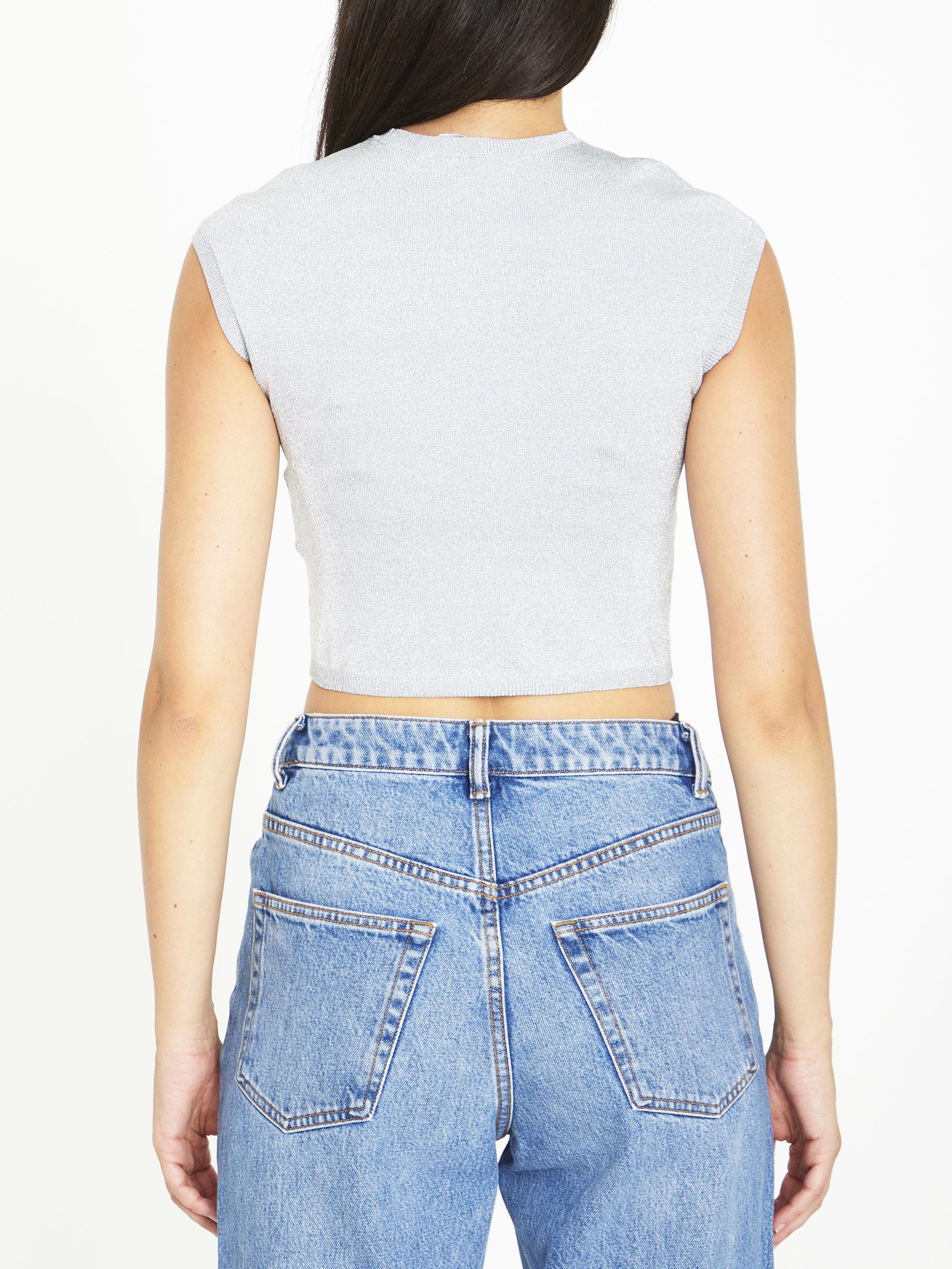 Lurex crop top