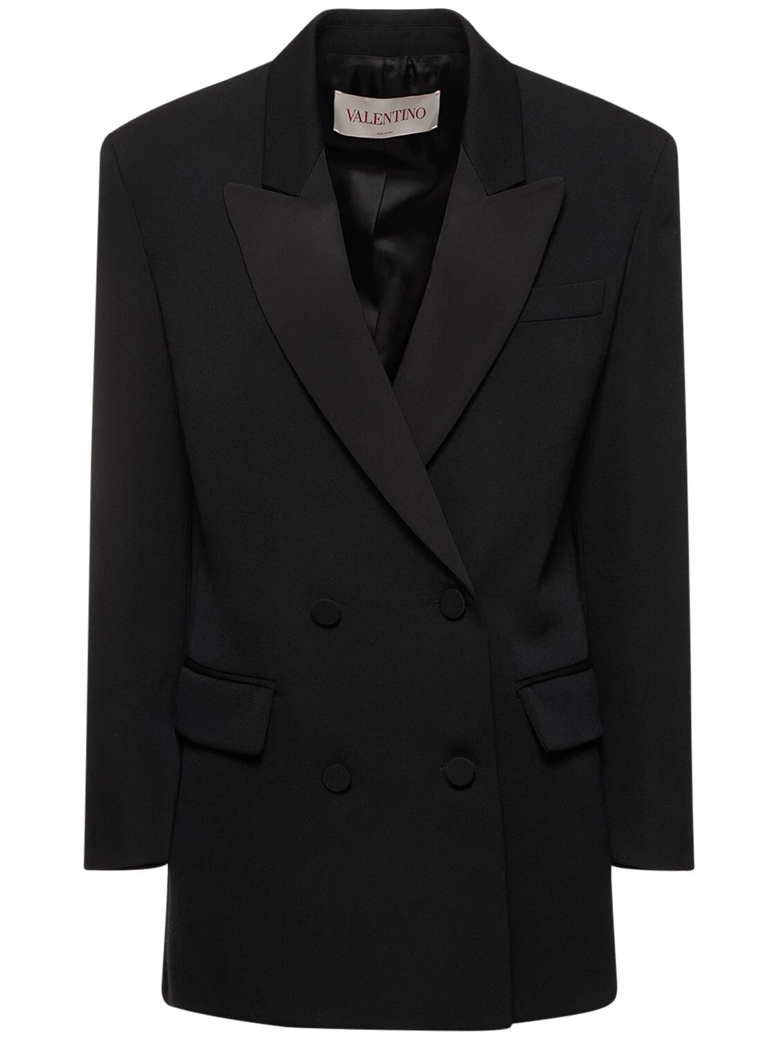 Double breasted wool blazer