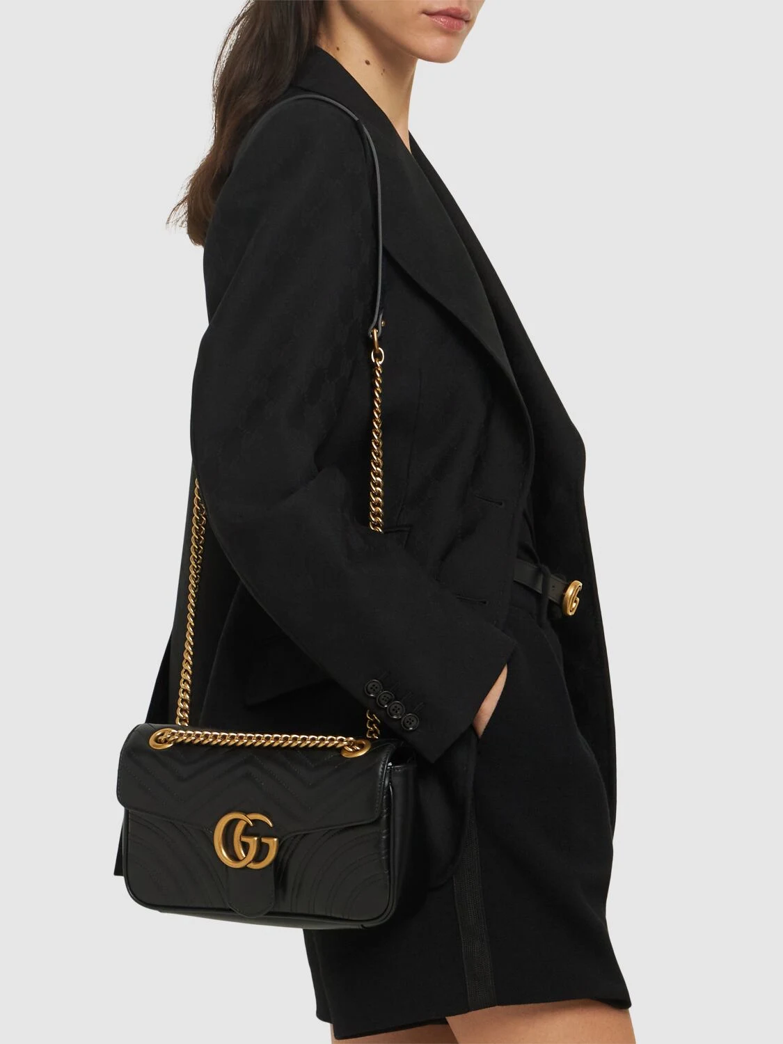 Small GG Marmont 2.0 leather bag