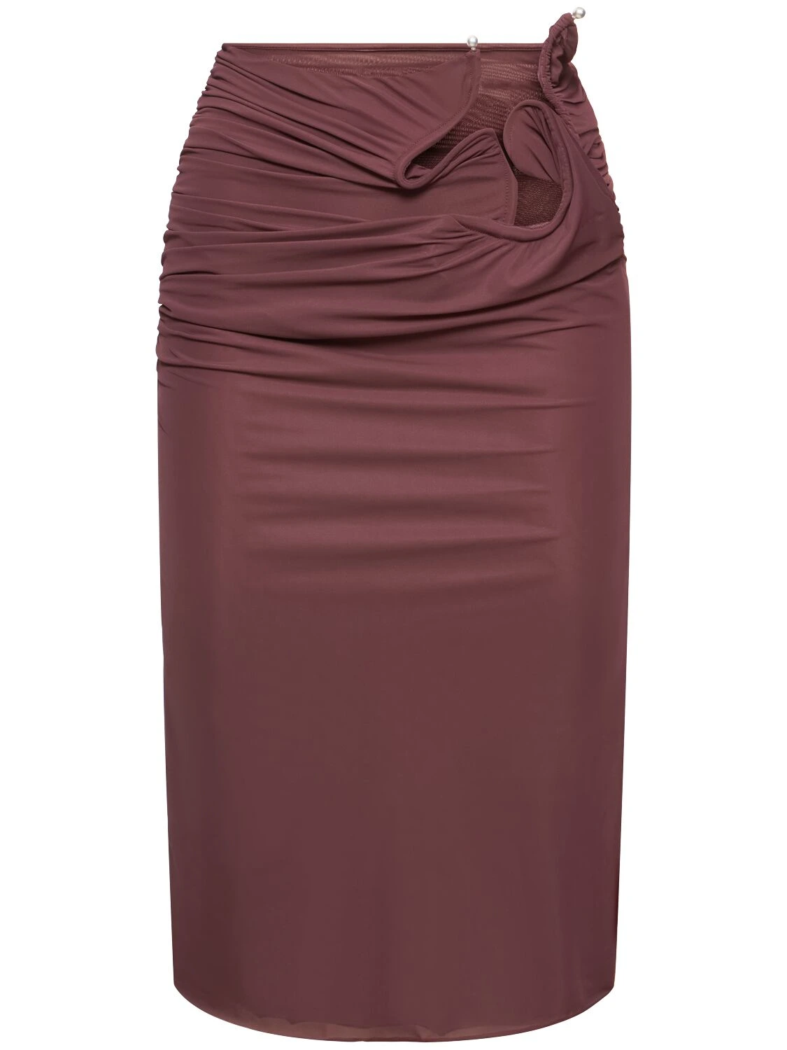 Venus sheer jersey midi skirt