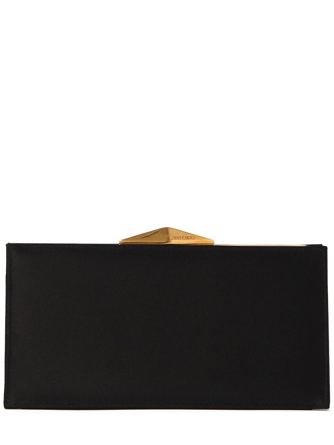 Diamond satin cocktail clutch