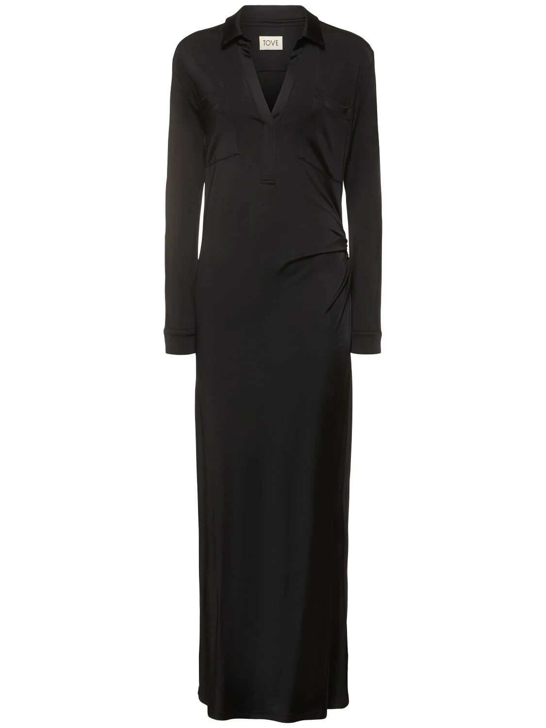 Iana viscose jersey l/s long dress